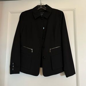 Doncaster 3 piece business suit, black pinstripe. EUC